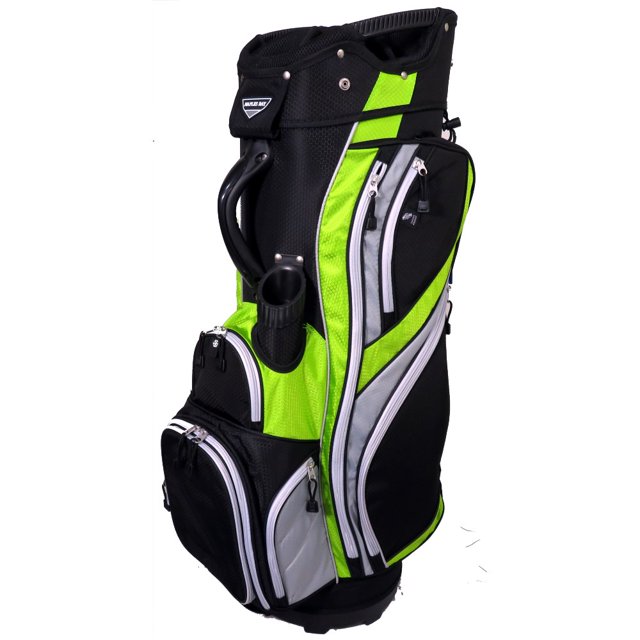 NEW Naples Bay Golf Tampa 97172 Cart Bag 14Way Top Black / Lt Green