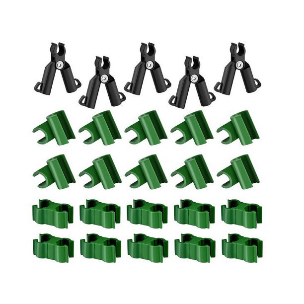 Lot De 30 Colliers De Serrage Pour Serre 19 Mm - Clips Verts Pour Film, Filet, Tunnel, Ombrage