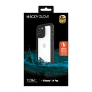 Body Glove Tidal Waterproof Phone Case for iPhone 14 Pro - Black/Clear