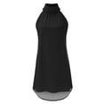 thumbnail image 5 of Vestido largo informal sin mangas con abertura para mujer: vestido largo de verano para la playa, corte A plisado, tallas S-XXL, 5 of 5