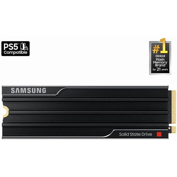SAMSUNG SSD 9100 PRO with Heatsink 4TB, PCIe 5.0x4 M.2 2280, Seq. Read Speeds Up to 14,800/13,400 MB/s, Best for AI Computing, Gaming, and Heavy Duty Workstations (MZ-VAP4T0CW)