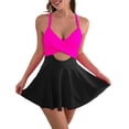thumbnail image 1 of VJATTWR Maillots de Bain pour Femmes Robe de Bain à Bretelles à Blocs de Couleur Grande pour Femmes, 1 of 5