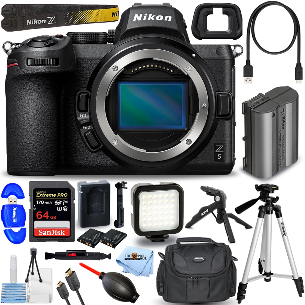 Nikon Z 5 Mirrorless Digital Camera (Body Only) 1649 + 64GB + LED Light