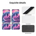 thumbnail image 4 of Vsdgher Hawaiian Beach Dolphin Car Foot Mat Set of 4 Pieces Universal Floor Liner Car Accessories Fits Most Cars, Trucks, Vans, sedans, SUV, 4 of 7