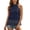 0522liNavy, variant on Loose Fit Turtleneck Tank Tops for Womens Causal Sleeveless Halter Hollow out Tops Summer Crew Neck Knit Tshirts Tees 0522liNavy XL