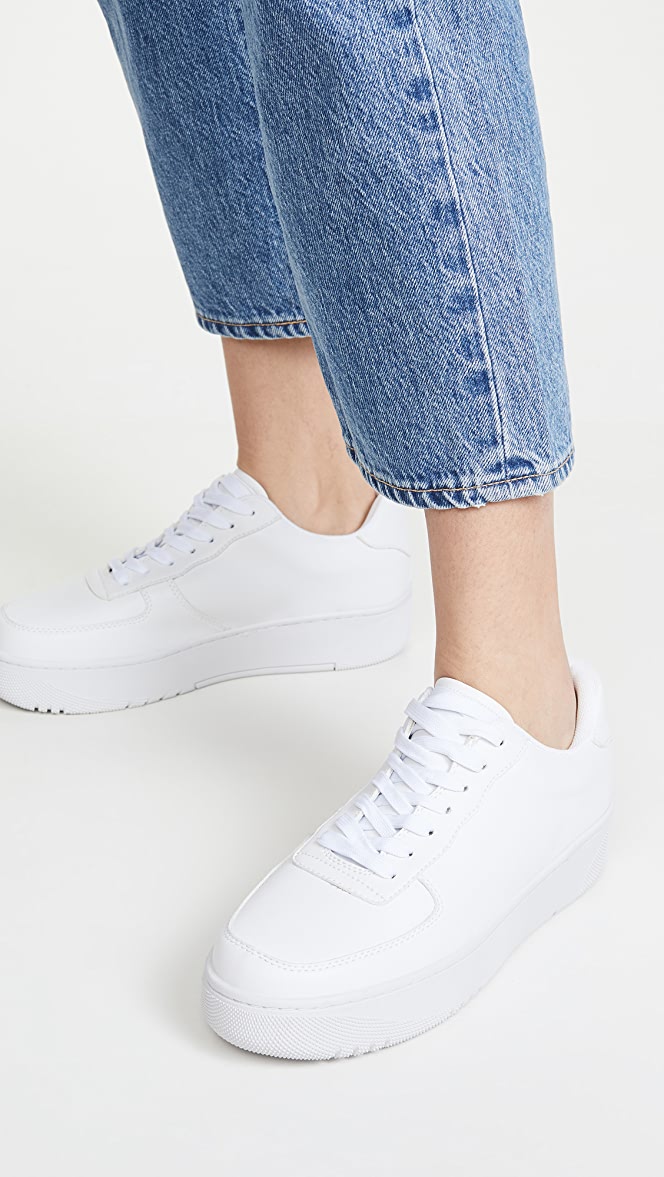 white lace tennis shoes