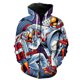 thumbnail image 1 of Sudadera con capucha y cremallera para hombre, diseño de astronauta de dibujos animados, estilo hip hop, con estampado 3D, manga larga y capucha, para primavera, 1 of 6