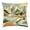 Amber Teal Burnt Orange, variant on Ambesonne Mid Century Modern Boho Throw Pillow Cushion Cover, Landscape, 40" X 40", Amber Teal Burnt Orange