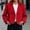 Red, variant on IUYRTFE Women's Cropped Double Breasted Trench Jacket with Pockets Long Sleeve Lapel Collar Casual Short Coat