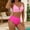 2XL, variant on EWASWON Plus Size Pink Bikini Set for Women - Adjustable Ties and Removable Cups, 4-Way Stretch Swimwear for Beach, Tropical Vacation and Body Confidence,Pink,Size XL