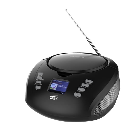 ByronStatics Portable CD Player, Anti-Skip, Shockproof, Black