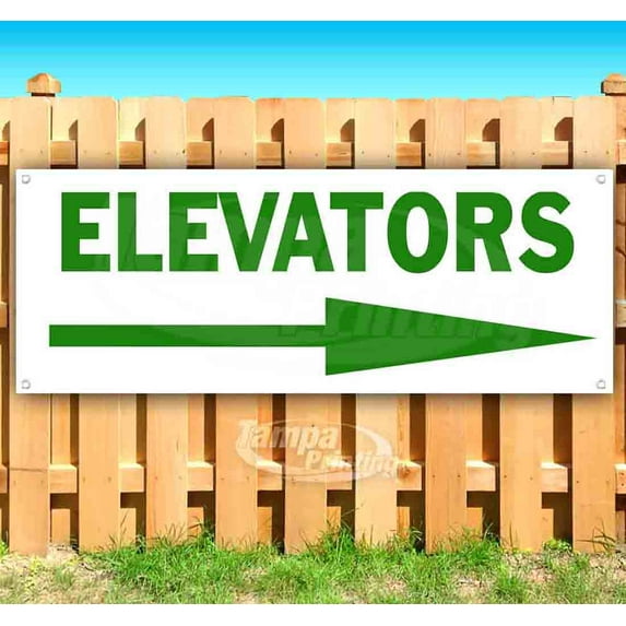 Elevators 13 oz Vinyl Banner With Metal Grommets