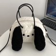 thumbnail image 1 of RV Perro de pelo rizado con orejas grandes, mochila de hombro, lindo bolso para niña, de la mano, bolso para niña Rojo Verde, 1 of 4