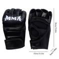 thumbnail image 3 of 1 Pair Half Finger Boxing Gloves for Adult Sparring Training, 3 of 8