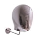 thumbnail image 4 of Cabeza de maniquí para colgar en la pared, soporte para exhibición de pelucas, sombrero de cabeza de maniquí desmontable Plata, 4 of 8