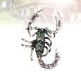 thumbnail image 4 of 1 unid Broche Breastpin Goteo de aceite Animal Forma de escorpión Aleación Decoración de Halloween para regalo (Azul plata), 4 of 5