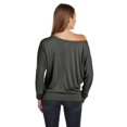 thumbnail image 2 of Bella + Canvas Ladies' Flowy Long-Sleeve Off Shoulder T-Shirt, 2 of 3
