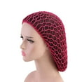 thumbnail image 5 of Siminsem Soft Hairnet Hair F 2Pc Mesh Hair Net Soft Rayon Knit Hat Sleeping Crochet Hairnet Long Hair Net, 5 of 7