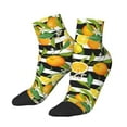 thumbnail image 2 of Bingfone Orange And Lemon Design Patterned Men'S Women'S Casual Cotton Socks, 2 of 9