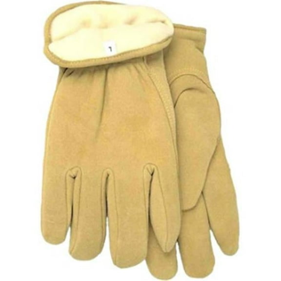 Deerskin Lined Gloves, Large