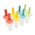 thumbnail image 2 of Mainstays Plastic 8 Ice Popsicle Mold Set, Reusable Easy Release Ice Pop Maker, Multi-Color, 2 of 5