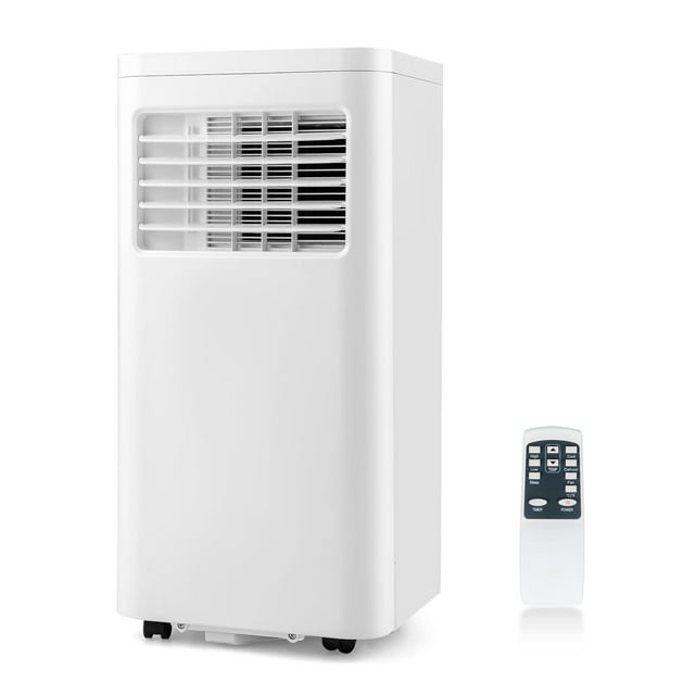 Giantex Climatiseur Portatif 8000 BTU, Unité de Refroidissement AC avec Télécommande et Trousse pour Fenêtre Ou Chambre, Refroidit jusqu'à 250 Pi2