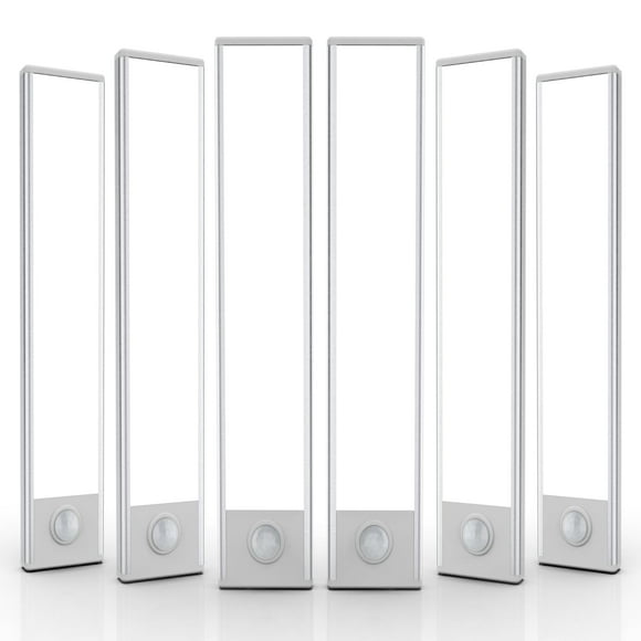 Paquete de 6 luces LED para debajo del armario, sensor de movimiento AVEVA 50