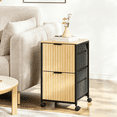 thumbnail image 3 of Ktaxon 2-Drawer File Cabinet Vertical Filing Cabinet for Letter A4-Sized Files Easy to Assemble, Modern Style Fluted Design, 3 of 14
