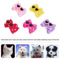 thumbnail image 3 of 10 horquillas para el pelo con lazo para perro, estilo gafas, tocado decorativo para mascota, 3 of 6