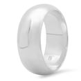 thumbnail image 2 of 9mm 925 Sterling Silver Nickel-Free Domed Wedding Band, Size 7.5 - Made in Italy + Cleaning Cloth, 2 of 7