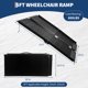 thumbnail image 2 of QinaQin Rampa plegable portátil de aluminio para silla de ruedas, superficie antiderrapante y capacidad de 800 lb, ideal para escalones, puertas, umbrales y banquetas, 2 of 7