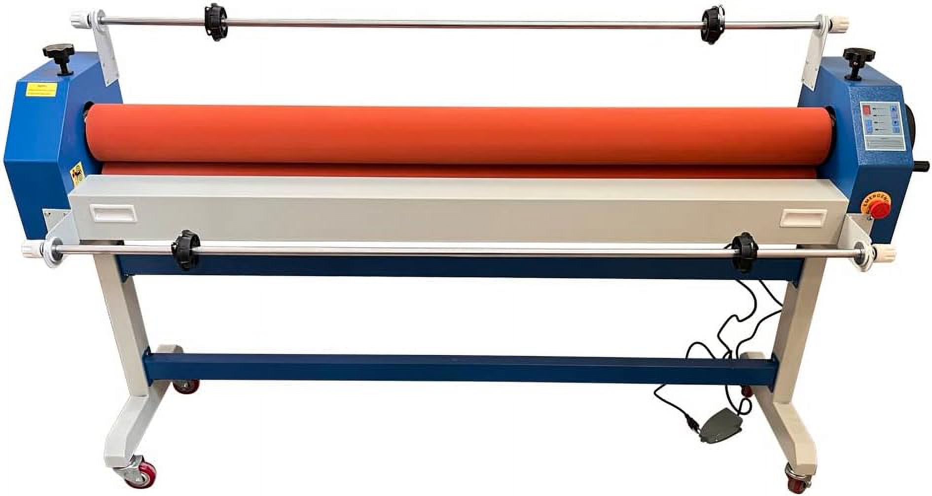 EQCOTWEA 63" Automatic/Manual Cold Roll Laminating Machine Film Release Rod Cold Laminator for Photo Poster Laminating