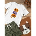 thumbnail image 3 of Funny Spooky Pumpkin Stack. T-Shirt Toddler -Image by Shutterstock,  5 Toddler, 3 of 4