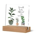 thumbnail image 2 of Motivational Desk Decor, Inspirational Desk Decor, Positive Thoughts Create Positive Things Acrylic Desk Plaque Sign, Inspirational Gifts for Women Men, Positive Gifts for Women, 2 of 6