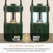 MEE audio lightSPKR Bluetooth Wireless Speaker + Camping Lantern IPX6 Water Resistant (Forest Green)