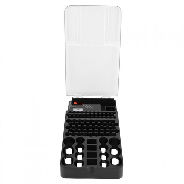 104 Grids Battery Storage Box Case Container Organizer with Pointer