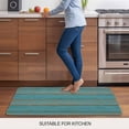 thumbnail image 5 of Teal Wood Grain Door Mat&nbsp;Indoor Outdoor Entrance, Non Slip Rug for Kitchen Bathroom Entryway Rug, Farmhouse Vintage Wooden Rustic Washable Doormat Floor Mat for Office Home Decor 24x36 Inch, 5 of 8