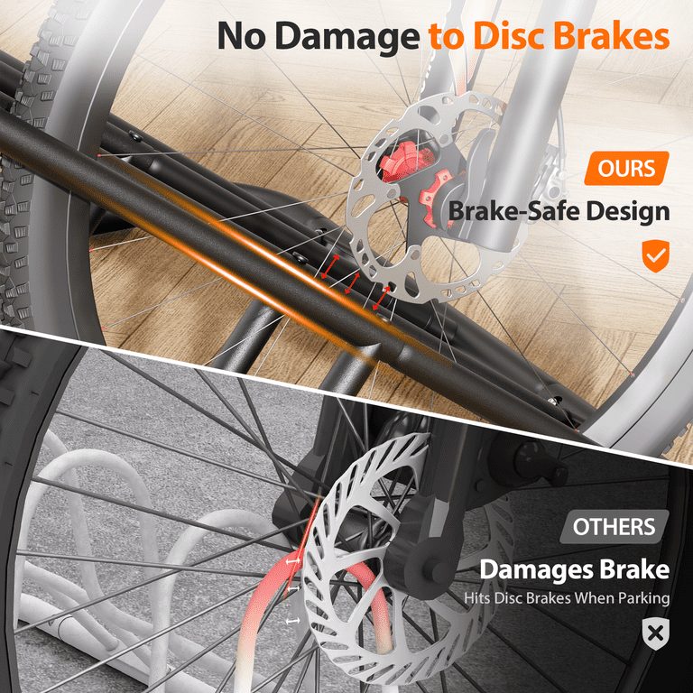 4-Bike Floor Parking Rack For Indoor And Outdoor photo 6