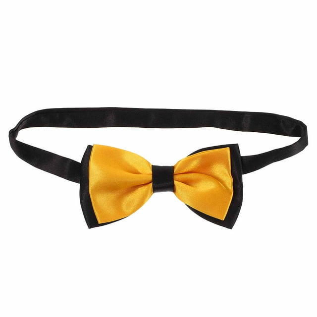 CIMAXIC Wedding Delicate Bow Tie For Men Adjustable Double Solid Color Bowtie For Wedding Bachelor Party Formal Events Polyester Bow Tie,4.72"X2.44"X0.59"