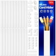 thumbnail image 1 of Cable Hider Delamu, ocultador de cables de TV para 3 o 4 cables en la pared, color blanco, 1 of 8