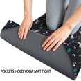 thumbnail image 3 of Black Cartoon Unicorn Pattern Hot Yoga Mat Towel Non Slip for Hot Yoga - Quick-Drying Yoga Mat Cover with 4 Corner Pockets with Travel Bag - Hot Yoga Towel Non Slip 70"x26", 3 of 6
