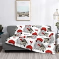 thumbnail image 5 of KLL Rabbit And Hedgehog Print Fleece Throw Blanket, Horizontal Fleece Bedding Cute Soft Blankets Comfy Fleece Flannel Plush Home Decor for Couch & Bed -50"x40", 5 of 9