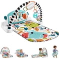 thumbnail image 1 of Fisher-Price Baby Playmat Glow and Grow Kick & Play Piano Gym, Blue Musical Learning Toy with Developmental Activities for Newborns 0+ Months, 1 of 5