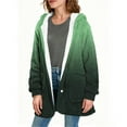 thumbnail image 3 of Turilly Gradual Printing Coats for Women Long Sleeve Hooded Coat Winter Loose Solid Warm Pocket Top Outerwears, 3 of 5