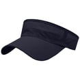 thumbnail image 1 of Sunshade Hat for Men, Ventilated Punched Design with Solid Color and Adjustable Strap, UV Protection Outdoor Fishing Hiking Cap, 1 of 2