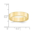 thumbnail image 5 of Auriga Fine Jewelry 10K Yellow Gold 5mm Lightweight Flat Wedding Band for Women Size- 11, 5 of 6