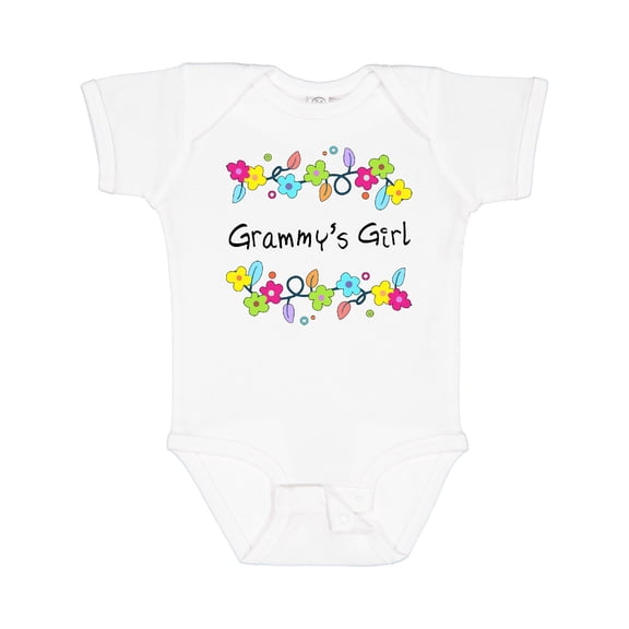 Inktastic Grammys Girl Bright Flowers Girls Baby Bodysuit