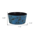 thumbnail image 2 of 12" Blue Recycled Plastic Indoor Outdoor Round Pot Planter, 2 of 5