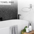 thumbnail image 2 of Toallero/soporte para toallas de mano, toallero redondo autoadhesivo, barra para toallas de mano Compatible con baño, acero inoxidable, 2 of 5