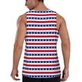 thumbnail image 3 of Easygdp Stars And Stripes Men's Tank Top, Sleeveless Muscle T Shirts, Breathable, Quick-Dry, Loose for Gym, Running, Fitness - X-Large, 3 of 9